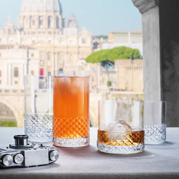 Luigi Bormioli - Roma 1960 - 16.25 oz Hi Ball Drinking Glasses (Set of 4)