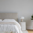 Luna Tool Free Upholstered King Bed - Beige