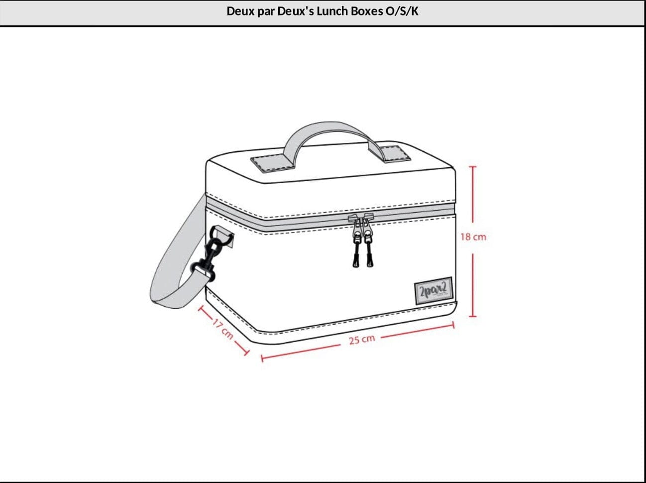 Lunch Box Black Dinosaur Print