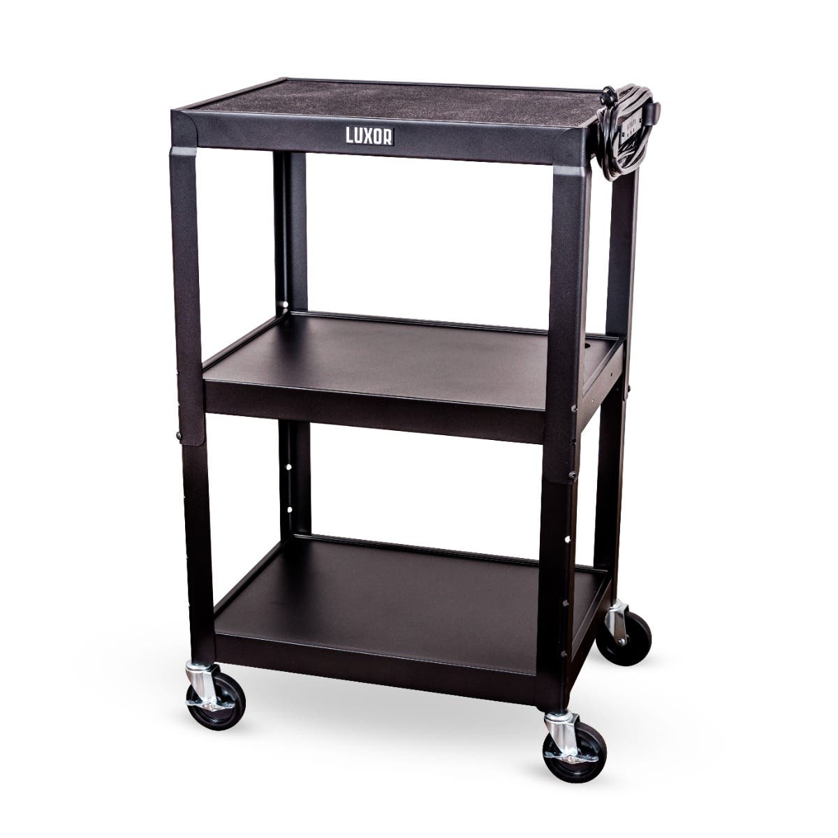 Luxor - 24in Adjustable-Height Steel Utility Cart