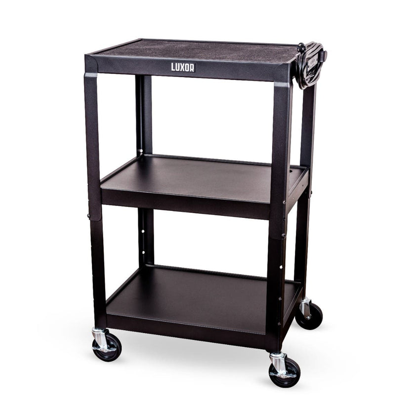 Luxor - 24in Adjustable-Height Steel Utility Cart