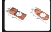Luxury 2 In 1 Wooden Ashtray
