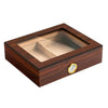 Luxury Cedar Wood Travel Humidor Cigar Box, Bronzing Finish, 3 Colors