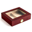 Luxury Cedar Wood Travel Humidor Cigar Box, Bronzing Finish, 3 Colors