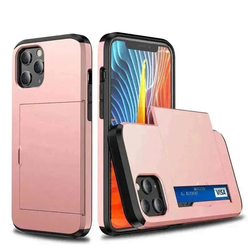Luxury Slide Iphone case wallet Apple Phone case card holder