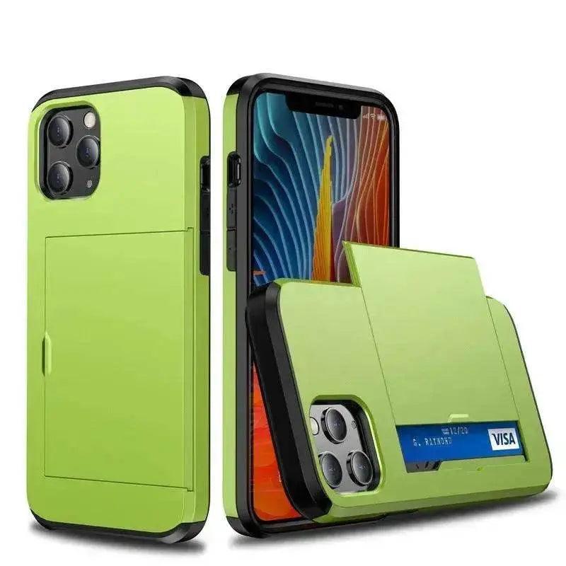 Luxury Slide Iphone case wallet Apple Phone case card holder