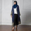 Luxury Vintage Abaya Kimono Jacket for Arab Turkey Middle East Women