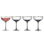 Lyngby - Palermo Cocktail Glass Gold 4/St 315ml/105oz