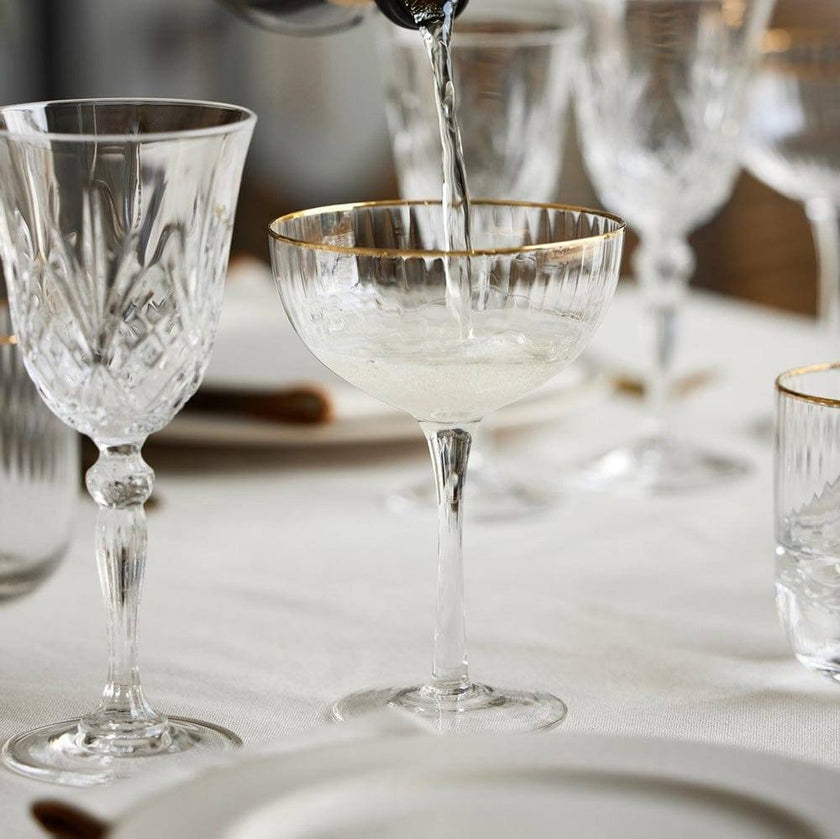 Lyngby - Palermo Cocktail Glass Gold 4/St 315ml/105oz