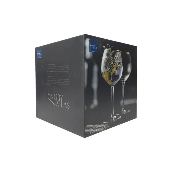 Lyngby - Palermo Gin & Tonic Glass Gold 4/St 650ml/22oz