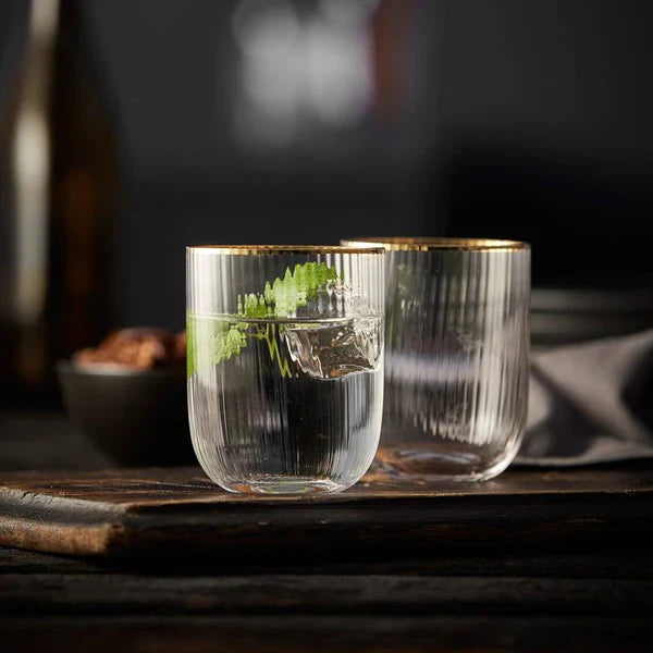 Lyngby - Palermo Tumbler Gold 4/St 350ml/12oz