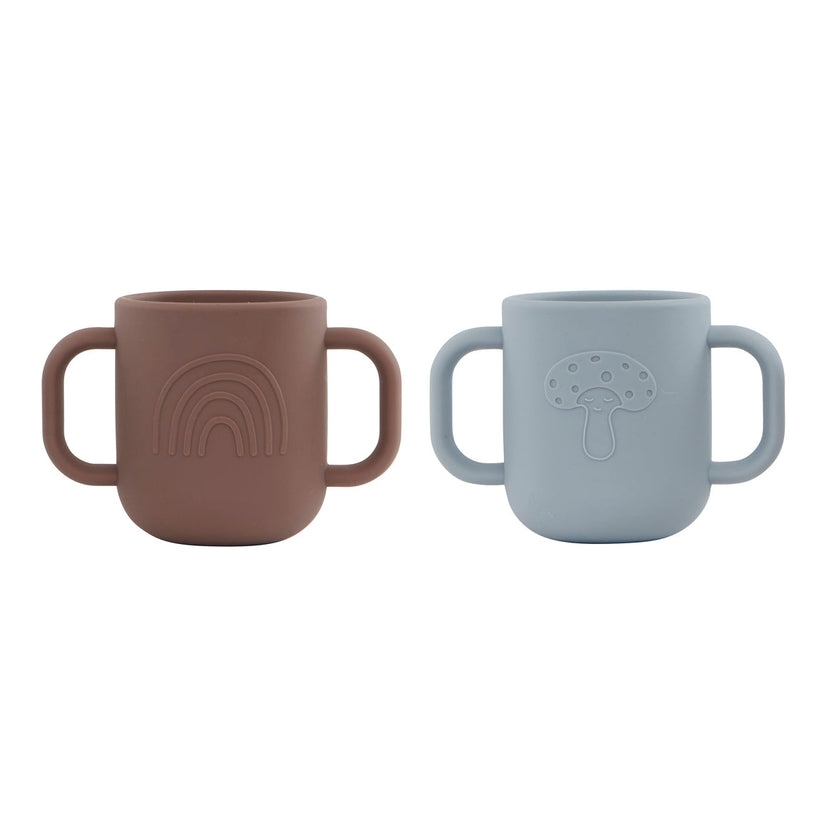 Kappu Cup - Pack of 2 - Dusty blue / Choko