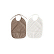 Striped Bibs - Pack of 2 - Choko / Mellow