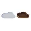 Chloe Cloud Plate & Bowl - Ice blue/Choko