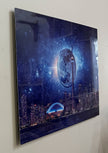 Wall Art-Light sky with CN Tower-Metal aluminum print- Toronto-Limited Edition