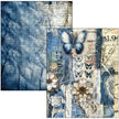 Mixed Media Book Urban Blue Denim A4 Maxi