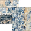Mixed Media Book Urban Blue Denim A4 Maxi