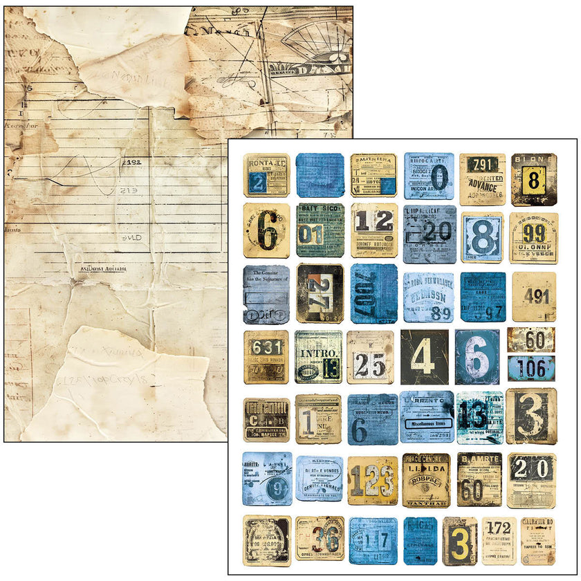 Mixed Media Book Urban Blue Denim A4 Maxi