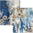 Mixed Media Book Urban Blue Denim A4 Maxi