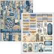 Mixed Media Book Urban Blue Denim A4 Maxi