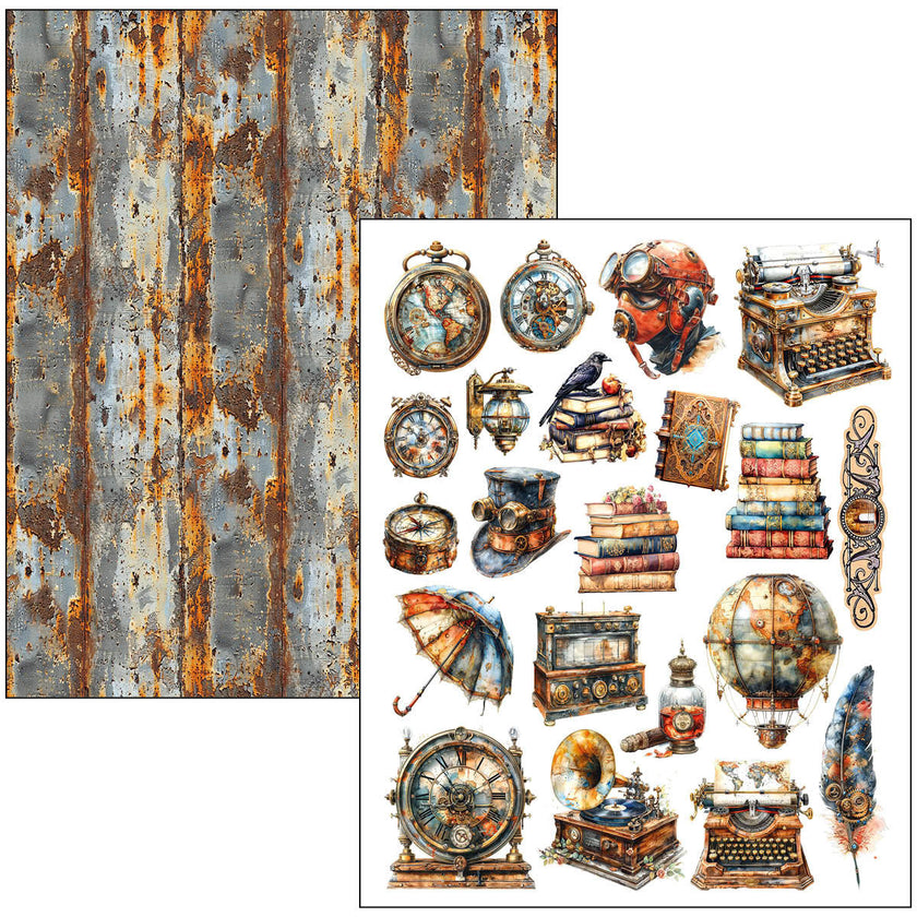 Mixed Media Book Past Time A4 Maxi