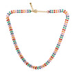 Multicolour Enamel Leaf Necklace