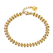 MAGDA Gold: Leafy Patterned Bold Bracelet