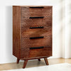 Harmony Solid Wood Dresser with 5 Drawers
