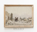 Vintage Neutral Landscape Art Print L0113