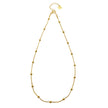 MAKARIA:  Snake-Skin Textured Chain Necklace with Ball Shaped Beads