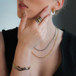 FREDRIKA : Bracelet géométrique abstrait et chic en métaux mixtes