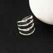 MAKET Silver(White Gold):  Multi Stacked Four Rings in One