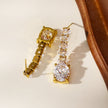 MALIA: Radiant Cascading Zirconia Drop Earrings