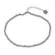 MANAMI LG: Ball-Beads Contemporary Chain Silver Anklet
