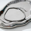 MANAMI LG: Ball-Beads Contemporary Chain Silver Anklet