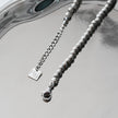 MANAMI LG: Ball-Beads Contemporary Chain Silver Anklet