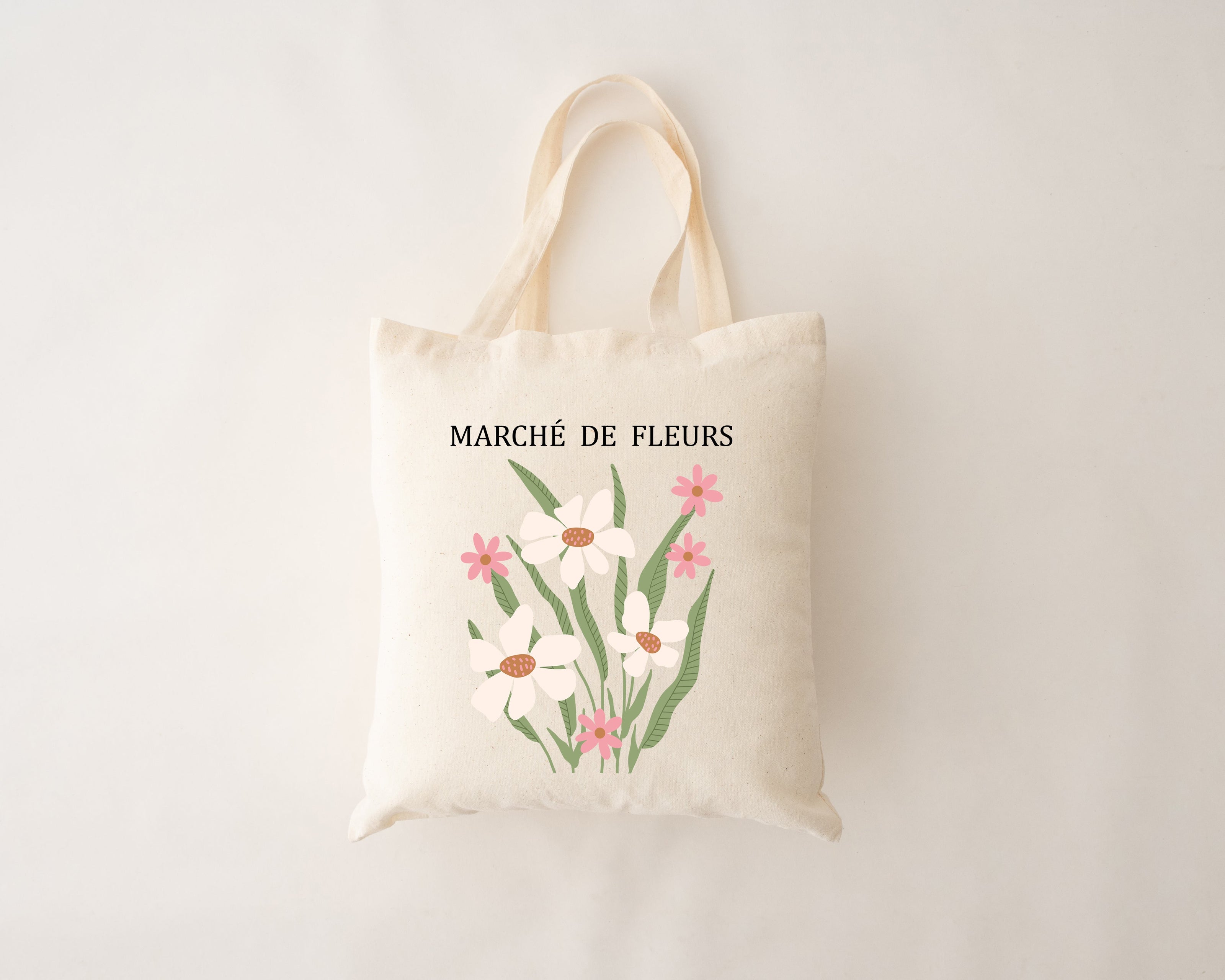 Sac réutilisable - Marché de fleurs 01