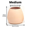 Margo - Peach Bamboo Floor Planter