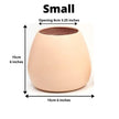 Margo - Peach Bamboo Floor Planter