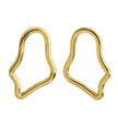 MARTINA Irregular Shaped Hoop Earrings in Gold