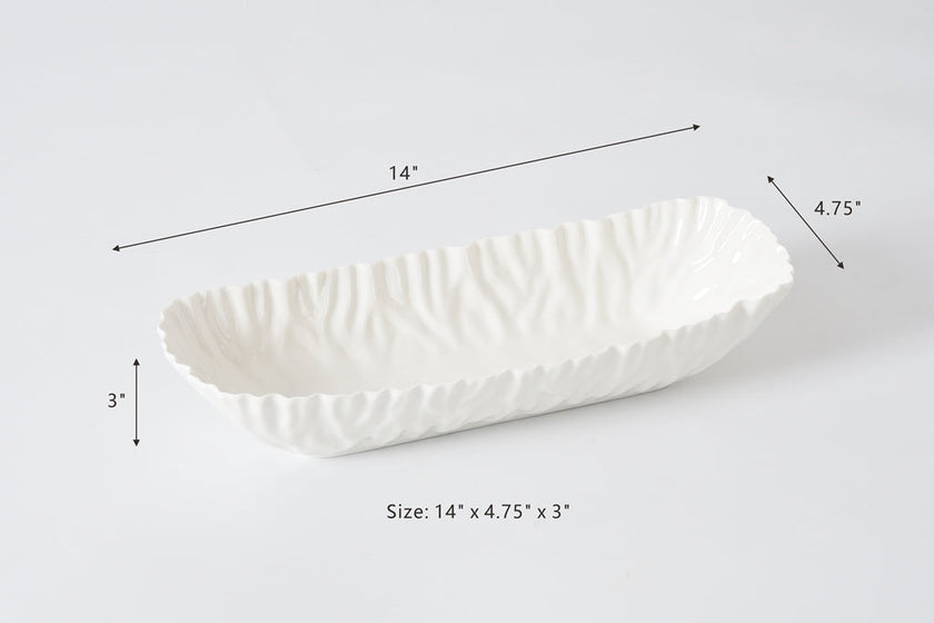 Pampa Bay - Mascali Bianca Deep Rectangular Server