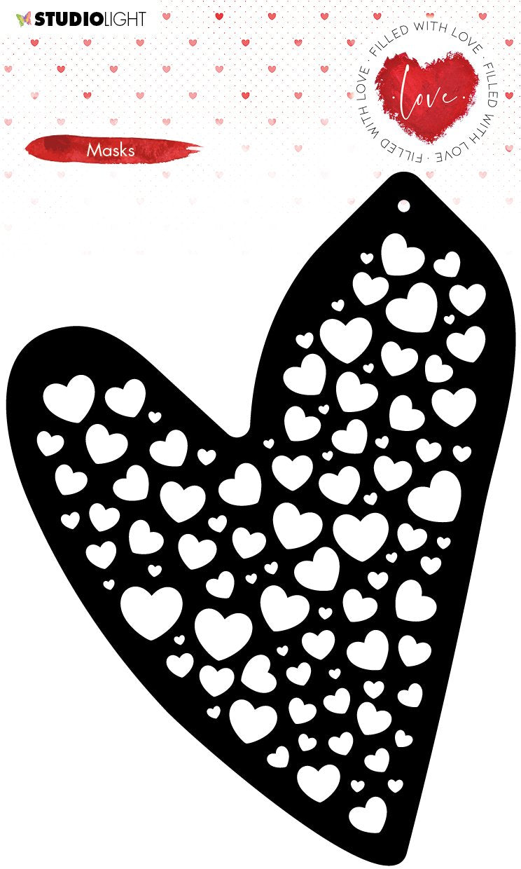 Mask Heart Shaped pattern Filled With love nr.56