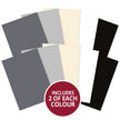 Matt-tastic Adorable Scorable A4 Cardstock x 10 Sheets - Monochromes