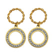 MAYA Pavé Zirconia Double Hoop Earrings