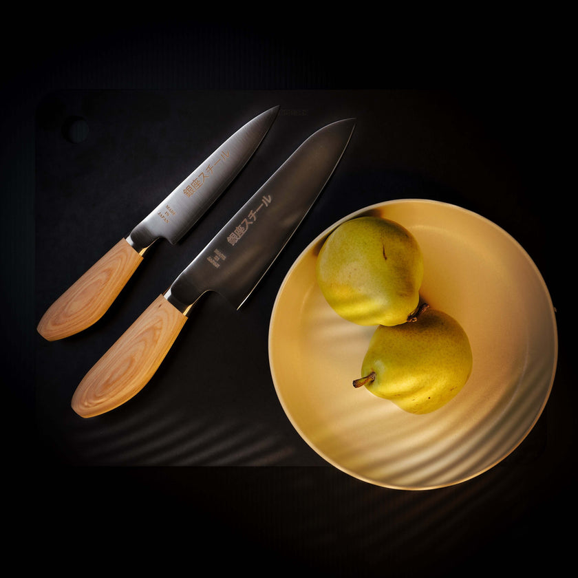 MATSUE 165 - MV Stainless Steel Santoku Knife 165mm/Natural Wood Handle