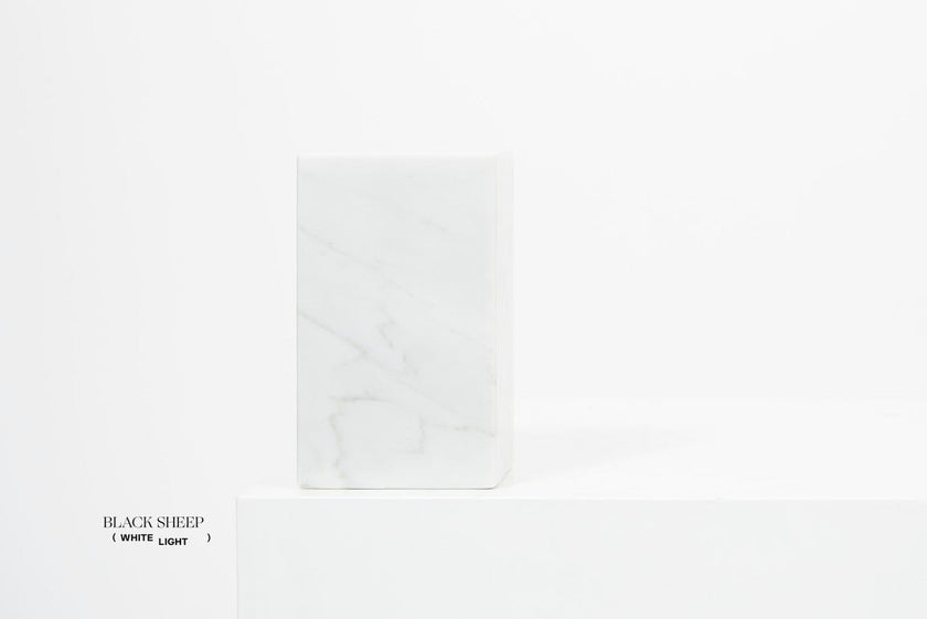Bianco Carrara Marble Asymmetric Book Ends