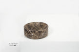 Dark Emperador Marble Deep Dish
