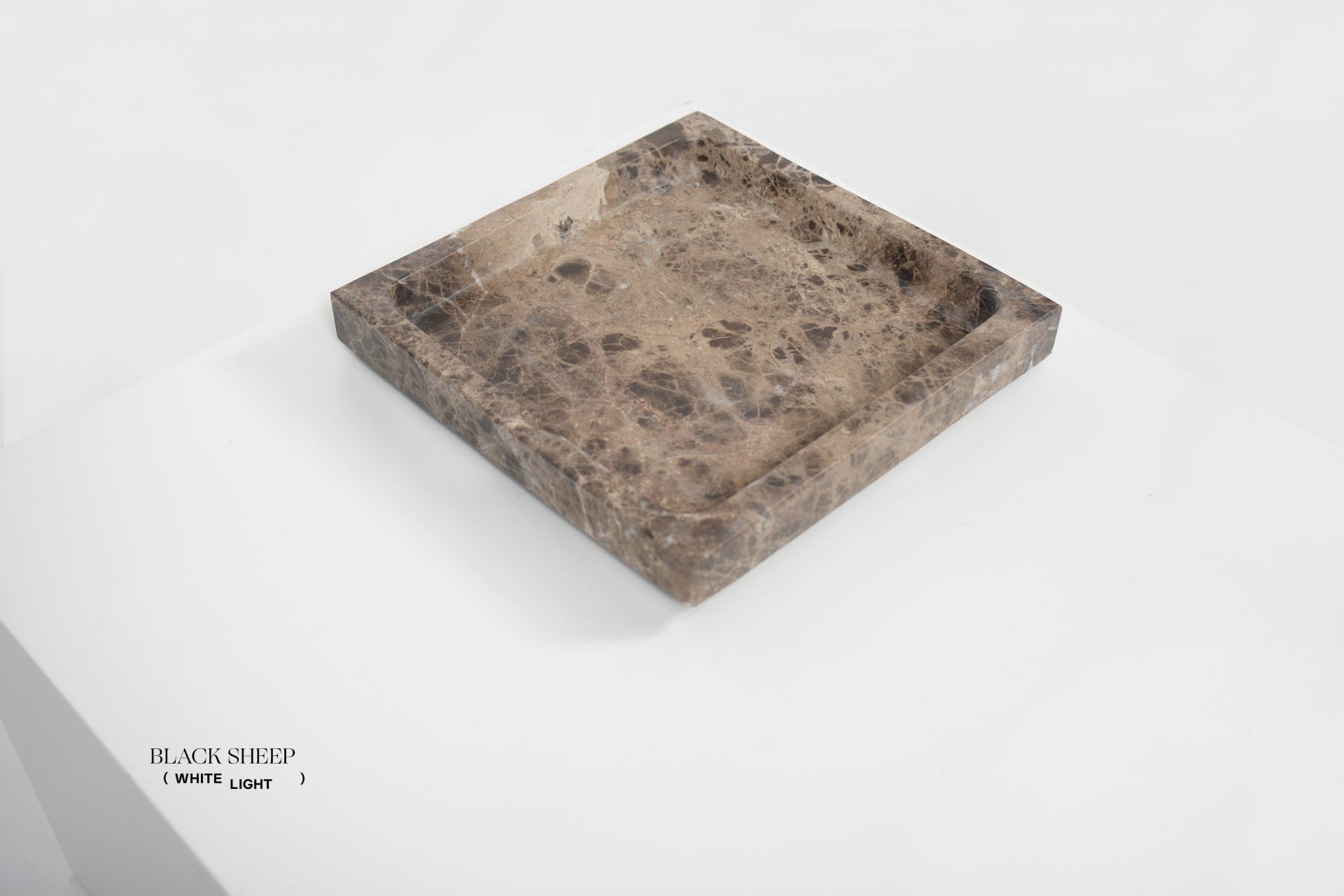 Dark Emperador Marble Square Tray