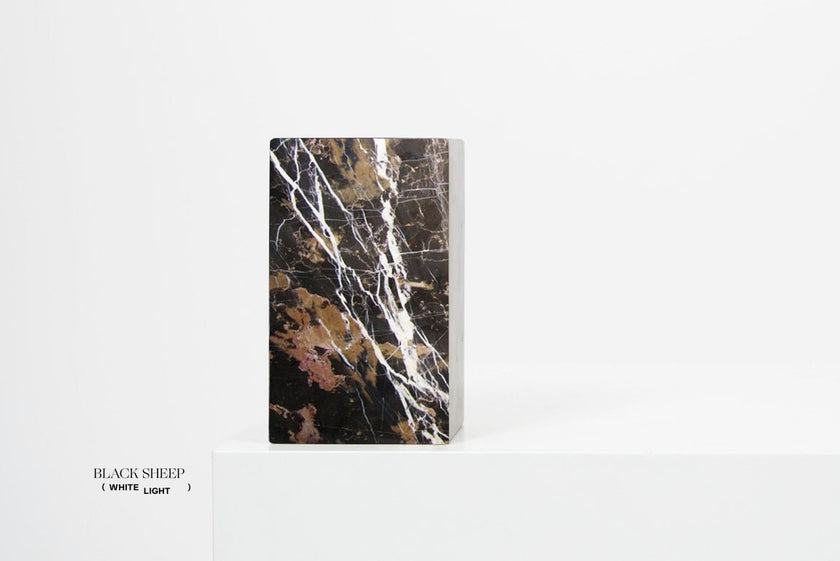 Golden Black Marble Asymmetric Book Ends