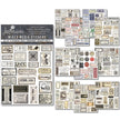 Mixed Media Sticker Set 10/Pkg Vintage Scripts